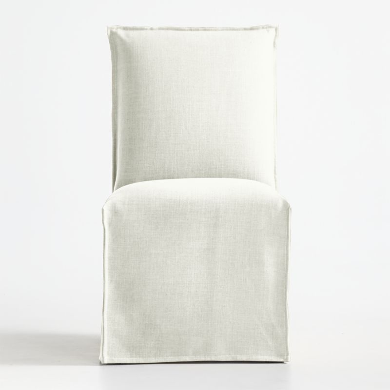 Addison White Slipcovered Dining Chair | Crate and Barrel | Crate & Barrel