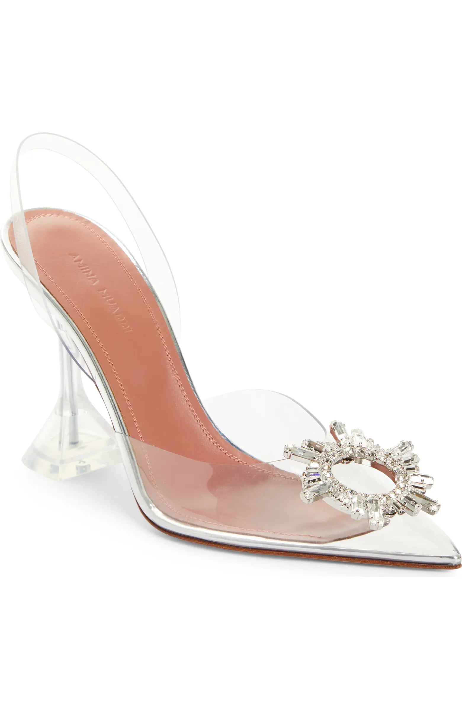 Amina Muaddi Begum Pointed Toe Slingback Pump (Women) | Nordstrom | Nordstrom