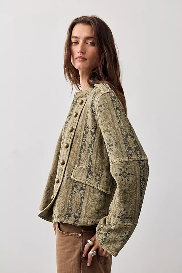 Lotty Jacquard Band Jacket | Free People (Global - UK&FR Excluded)