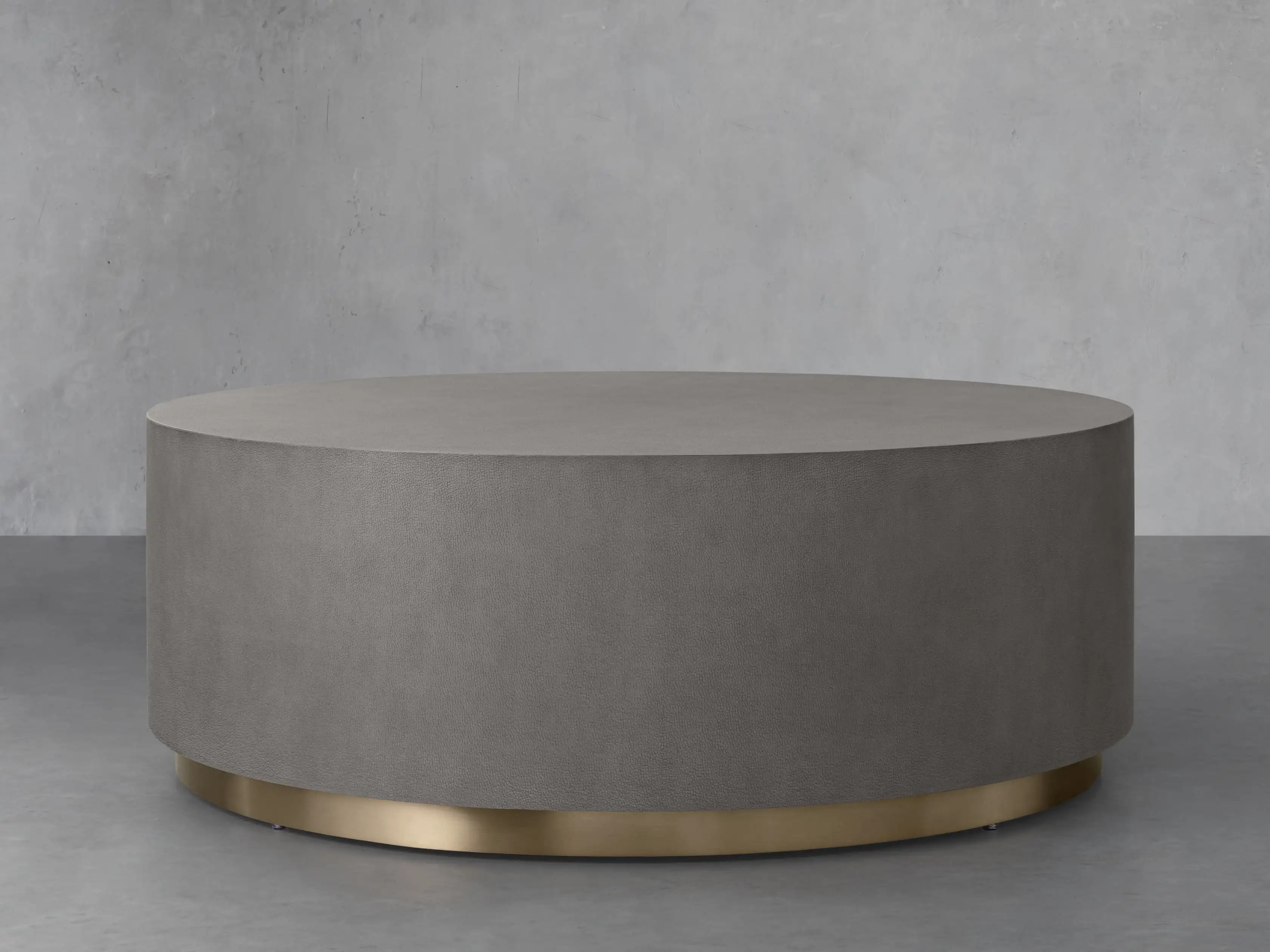 Malone Round Plinth Coffee Table | Arhaus