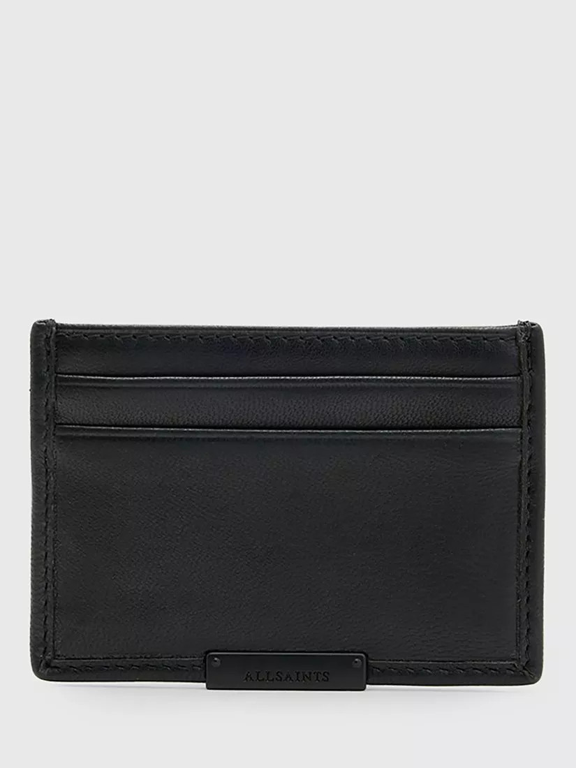 AllSaints Dove Leather Cardholder | John Lewis (UK)