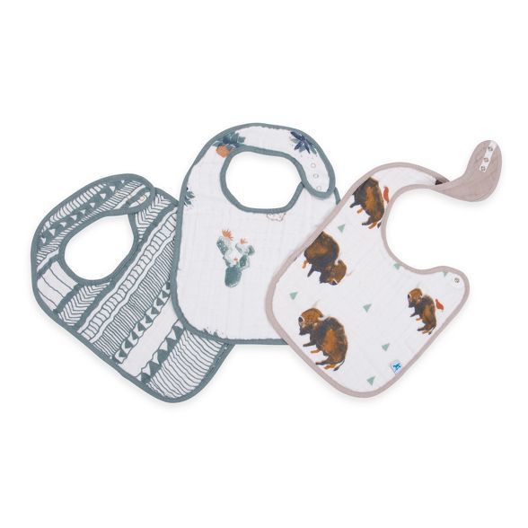 Little Unicorn Cotton Muslin Classic Bib - Bison | Target