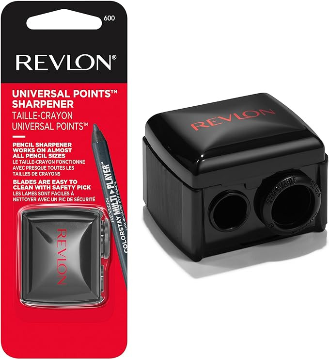 Revlon Universal Points Sharpener, Makeup Sharpener for Wooden and Plastic Makeup Pencils, Fits S... | Amazon (US)