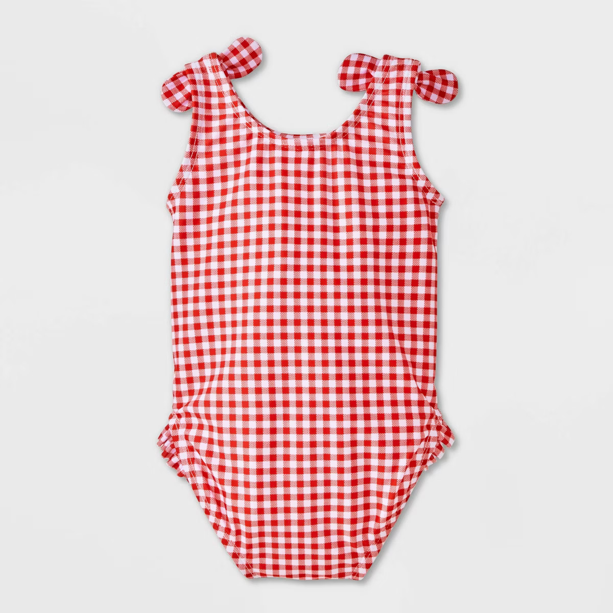 Baby Girls' Gingham One Piece Swimsuit - Cat & Jack™ Red | Target