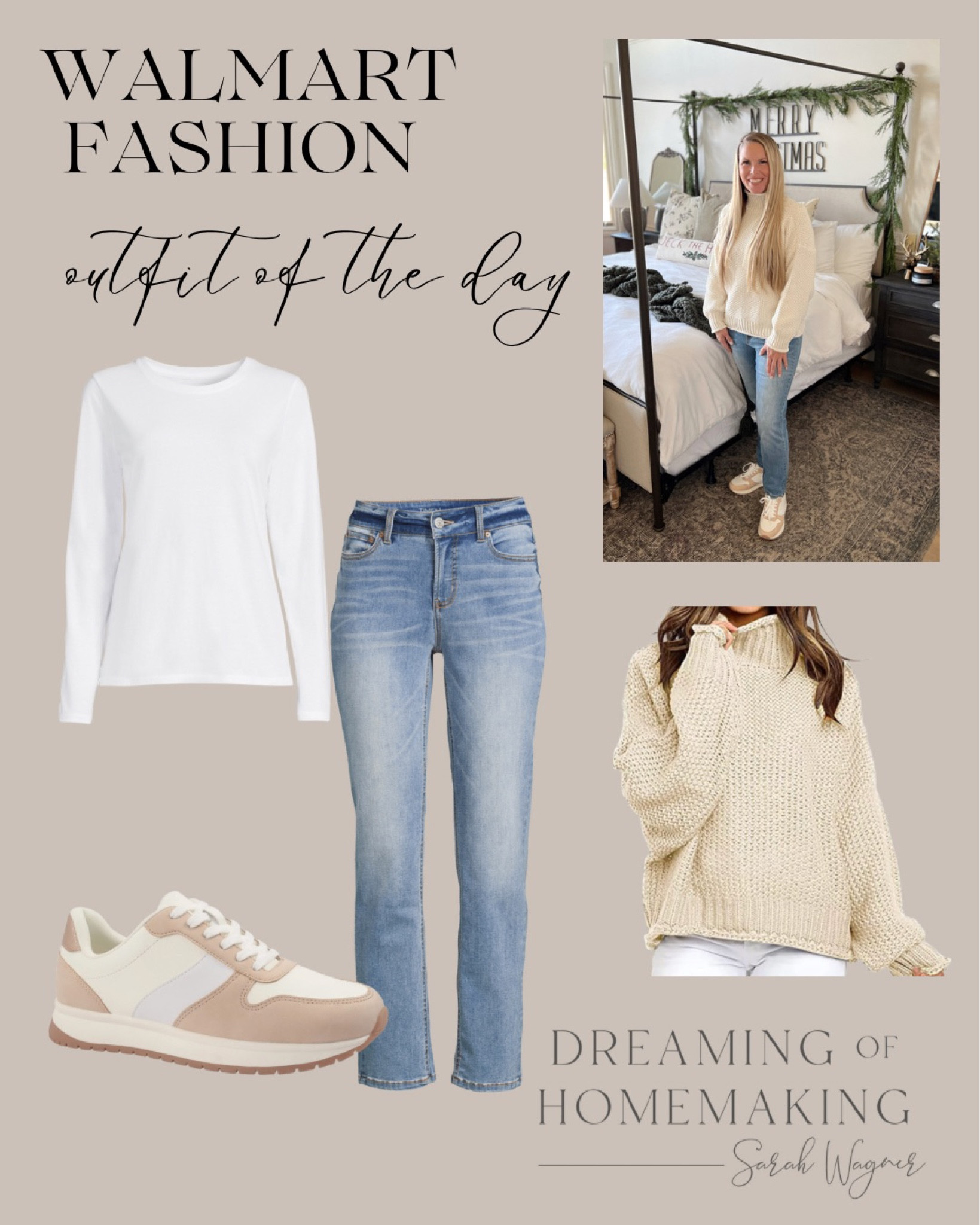 Cozy sweater, layering shirt and my fave new jeans 👖 all at @walmartfashion 🙌🏻

#LTKstyletip #LTKshoecrush #LTKunder50
