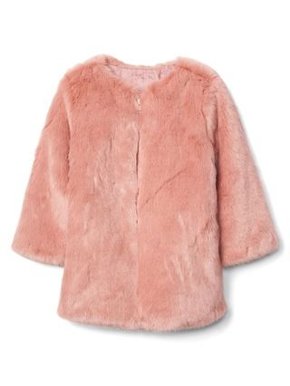 Gap Baby Faux-Fur Jacket Pure Pink Size 12-18 M | Gap US