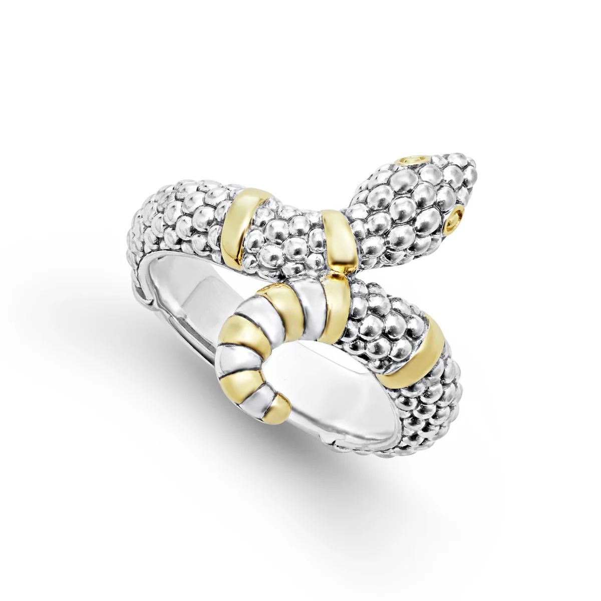 Two-Tone Snake Ring | LAGOS