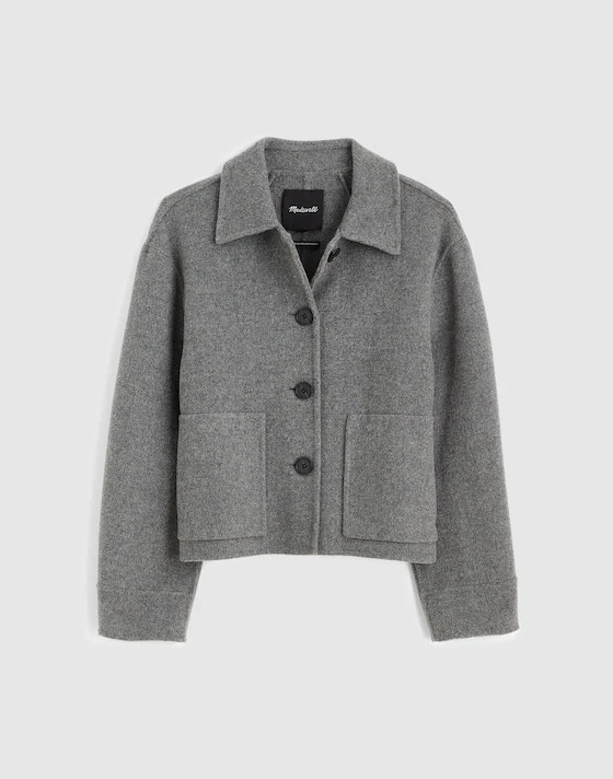 Double-Faced Cropped Chore Jacket | Madewell