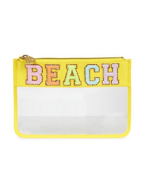 Beach Clear Flat Pouch- Stoney Clover- Beach Bag  | Saks Fifth Avenue