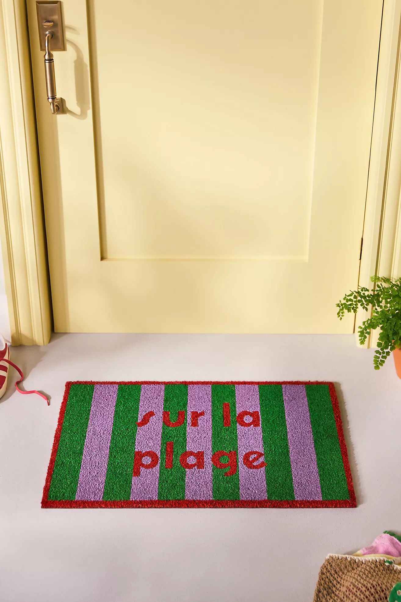 Sur La Plage Striped Printed Doormat | Anthropologie (US)