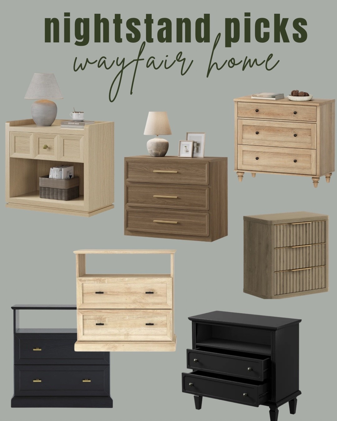 A few of my favorite affordable nightstands from @wayfair 😍 

#wayfairpartner #ad #wayfair 

Bedroom nightstands, affordable nightstands, designer inspired home finds, guest bedroom, master bedroom 

#LTKSaleAlert #LTKHome