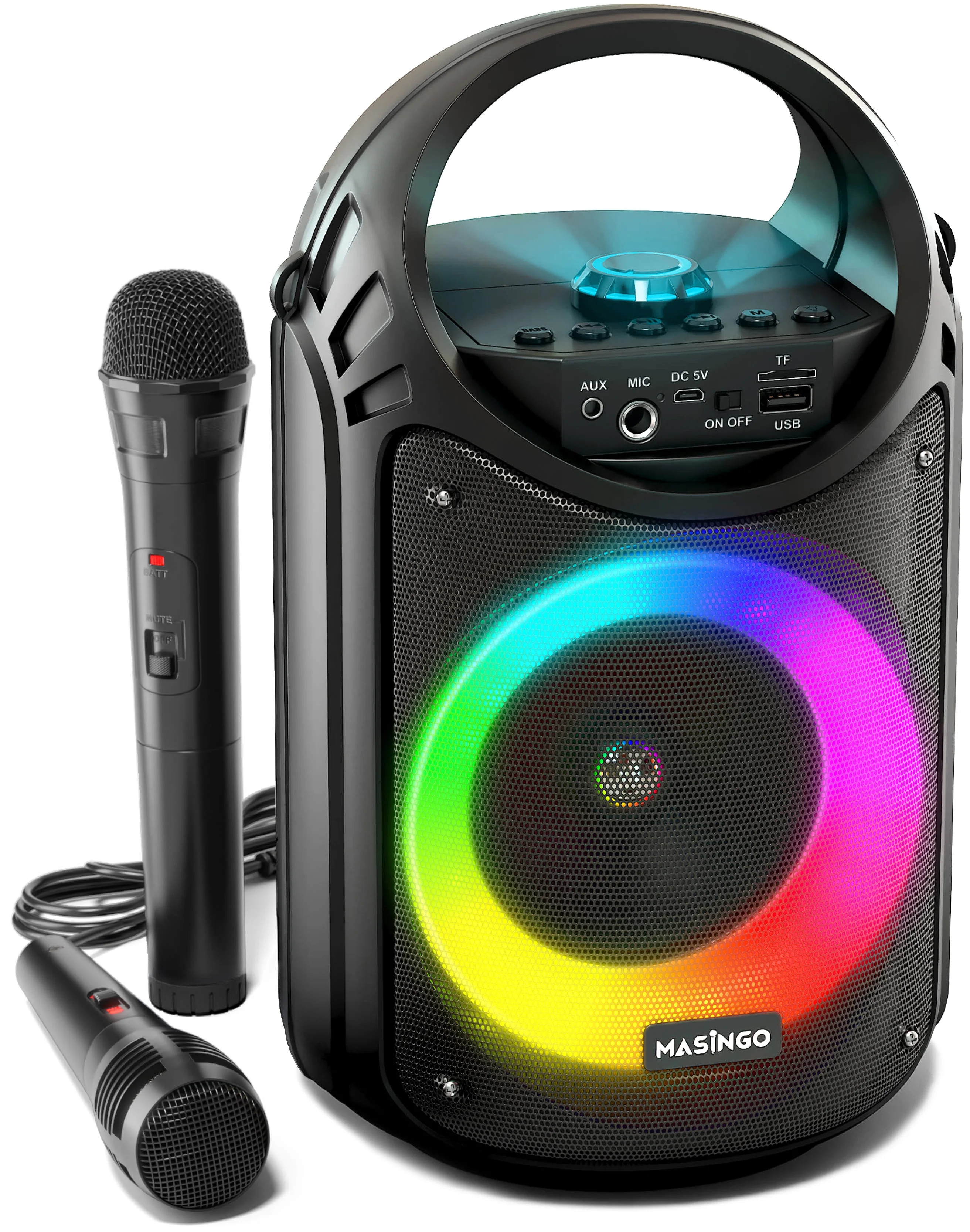 MASINGO 2023 NEW Bluetooth Karaoke Machine for Adults and Kids with 1 Wireless Karaoke Microphone... | Walmart (US)