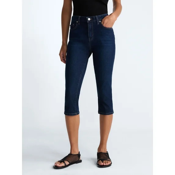 Scoop Women's Skinny Cropped Jeans, 18.5'' Inseam, Sizes 0-26W | Walmart (US)