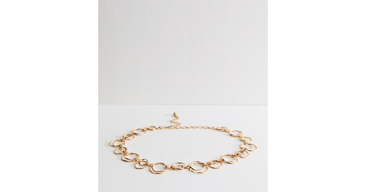 Gold Tone Ring Chain Belt | New Look | New Look (UK)