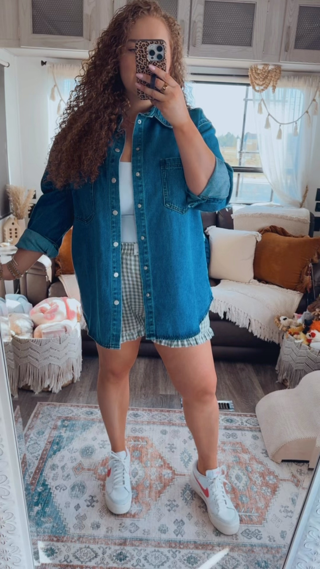 You already know I’m living in boxer shorts this season 🙈 Linking this whole comfy spring outfit 🌸Easy, lightweight, and one of those looks you’ll keep reaching for on repeat ✨ spring outfit | amazon fashion | amazon outfit | boxer shorts outfit | plaid boxer shorts | green plaid shorts | oversized denim shirt | denim button down outfit | white tank outfit | casual everyday outfit | comfy spring look | effortless style | trendy basics | spring wardrobe | capsule wardrobe | neutral outfit inspo | easy outfit idea | mom outfit | travel outfit | weekend outfit | running errands outfit | off duty look | model off duty | comfy chic | laid back style | everyday essentials | white sneakers outfit | nike sneakers outfit | affordable fashion | amazon finds | viral amazon outfits


#LTKMidsize #LTKootd #LTKdayinmylife