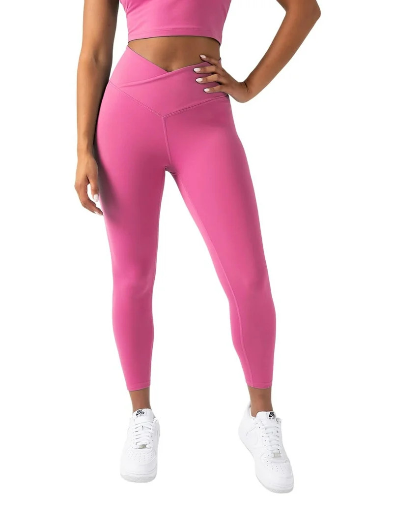 YITTY Active Women's UltraLuxe Crossover High-Waist Legging, Athleisure, 4-Way-Stretch, Beach Par... | Walmart (US)