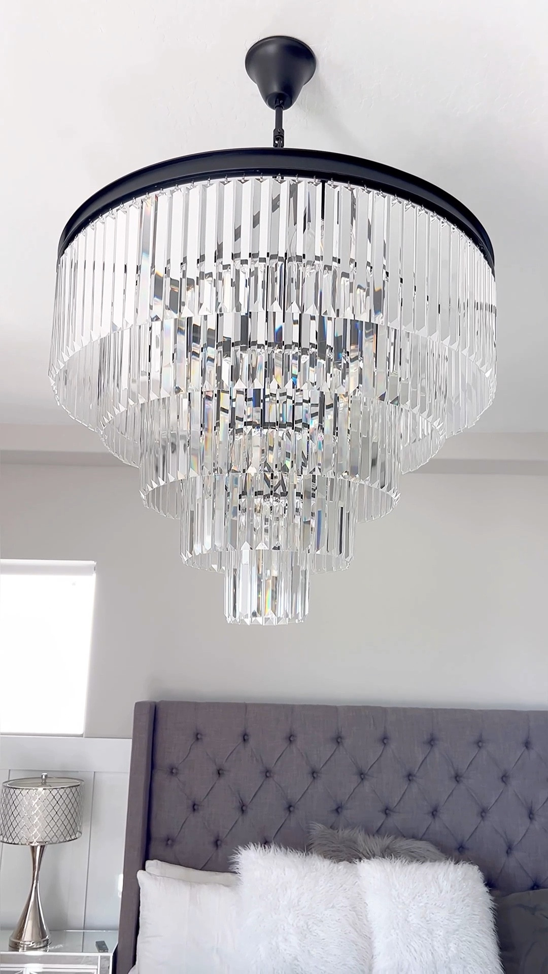 My bedroom chandelier is 70% off right now! 