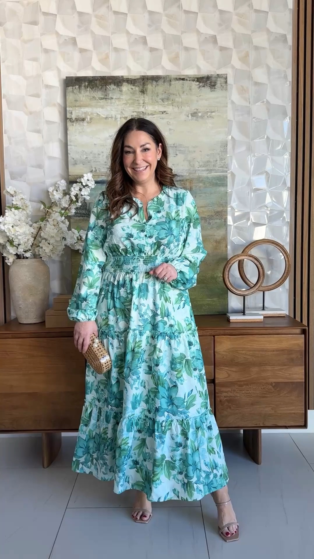 Amazon Green Floral Spring Dress | Wearing tts, L #springfashion #springdress #easterdress 

 

#LTKSeasonal #LTKOver40 #LTKMidsize