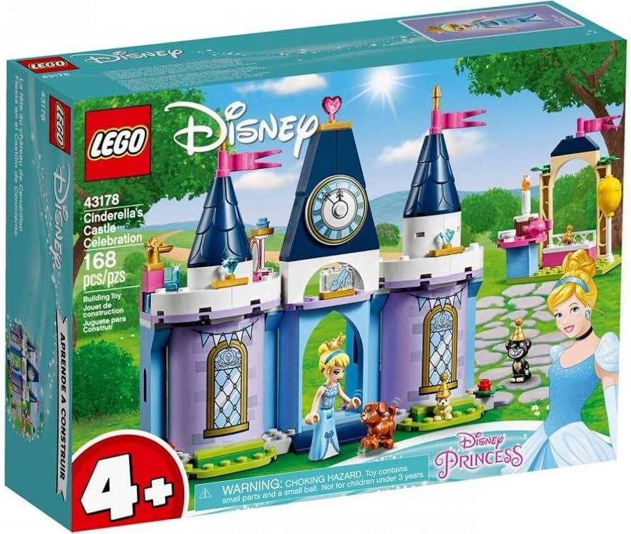 LEGO Disney Cinderella’s Castle Celebration 43178 Creative Building Kit, New 2020 (168 Pieces) | Amazon (US)