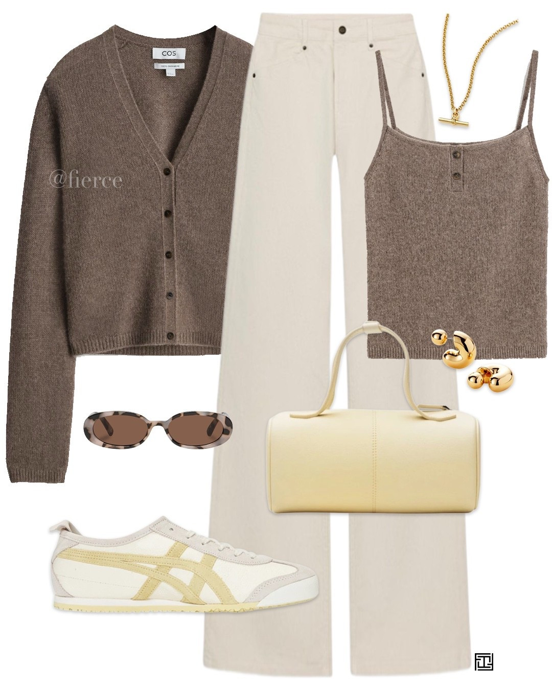 Taupe beige knitted cardigan set cream jeans Onitsuka tiger sneakers weekend casual outfit 

#LTKspring #LTKeurope #LTKuk