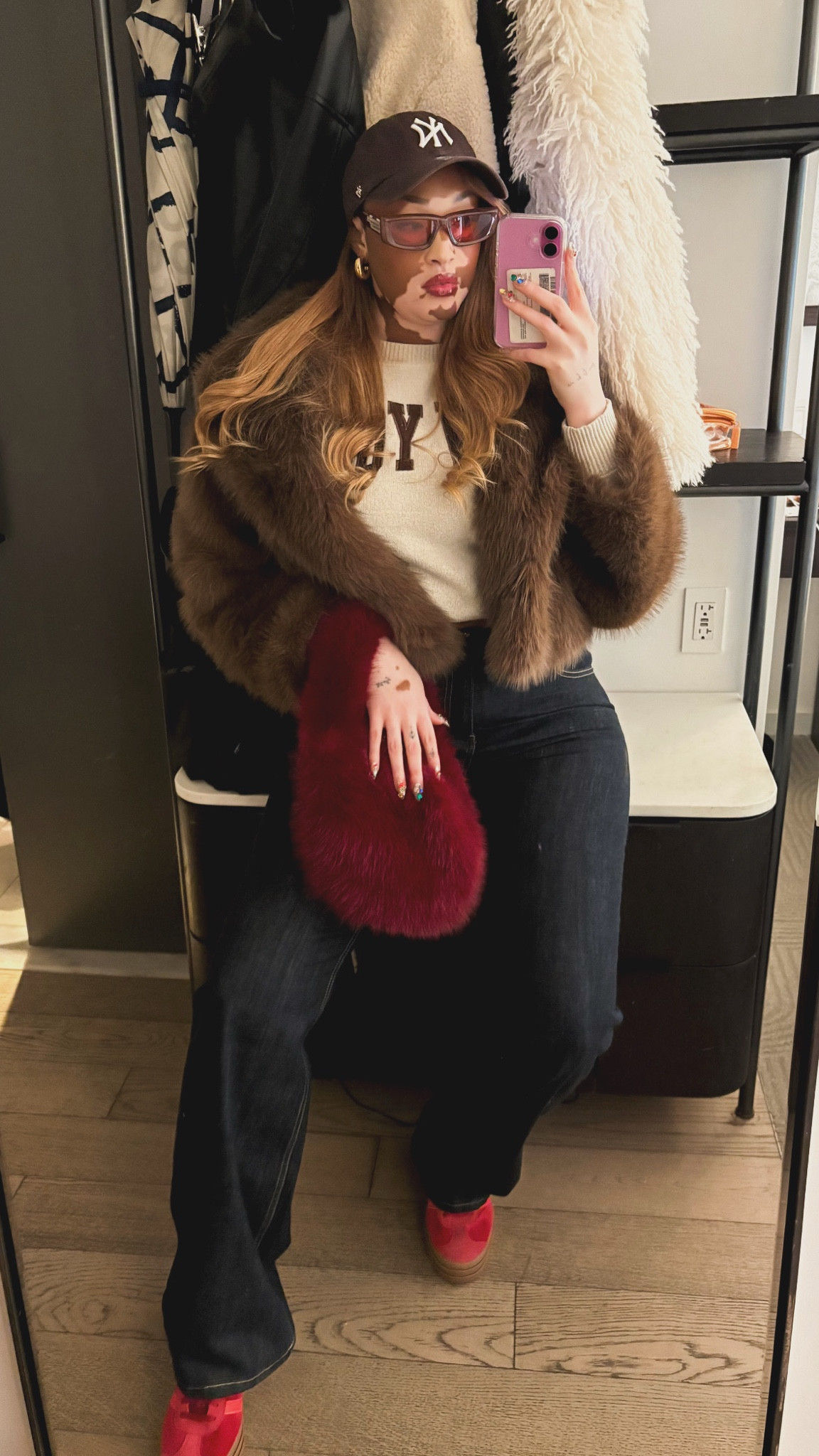 Fall outfit Inspo!! I’m 5’7 and 185 for reference! The original jacket and jeans are from Zara. And the original purse is from Aerie but it just sold out! Original sweater is from the New York airport! I’ve linked similar items. 

#LTKHoliday #LTKCyberWeek #LTKStyleTip