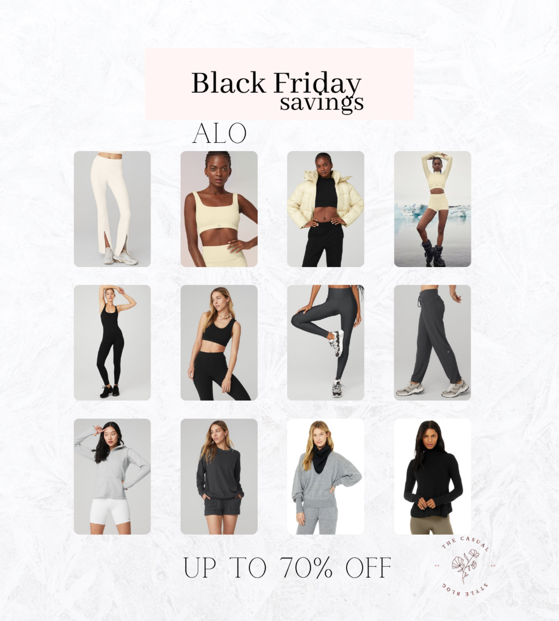 Alo is up to 70% off 



#LTKCyberweek #LTKunder100 #LTKsalealert