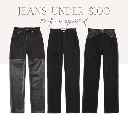 Black jeans under $100! 25% sitewide + an extra 15% off with code CYBERAF. leather pants on sale, denim under $100 #LTKAF

#LTKCyberWeek #LTKsalealert #LTKfindsunder100