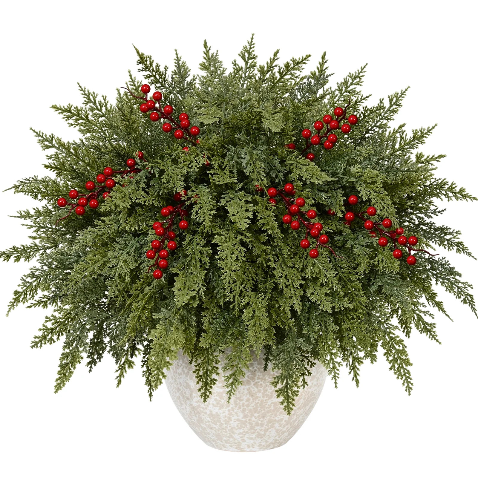 Waipfaru Artificial Christmas Cedar Branches,24 Pcs Fake Evergreen Real Touch Greenery Stem for Xmas Holiday Winter Table Indoor Decor - Walmart.com | Walmart (US)