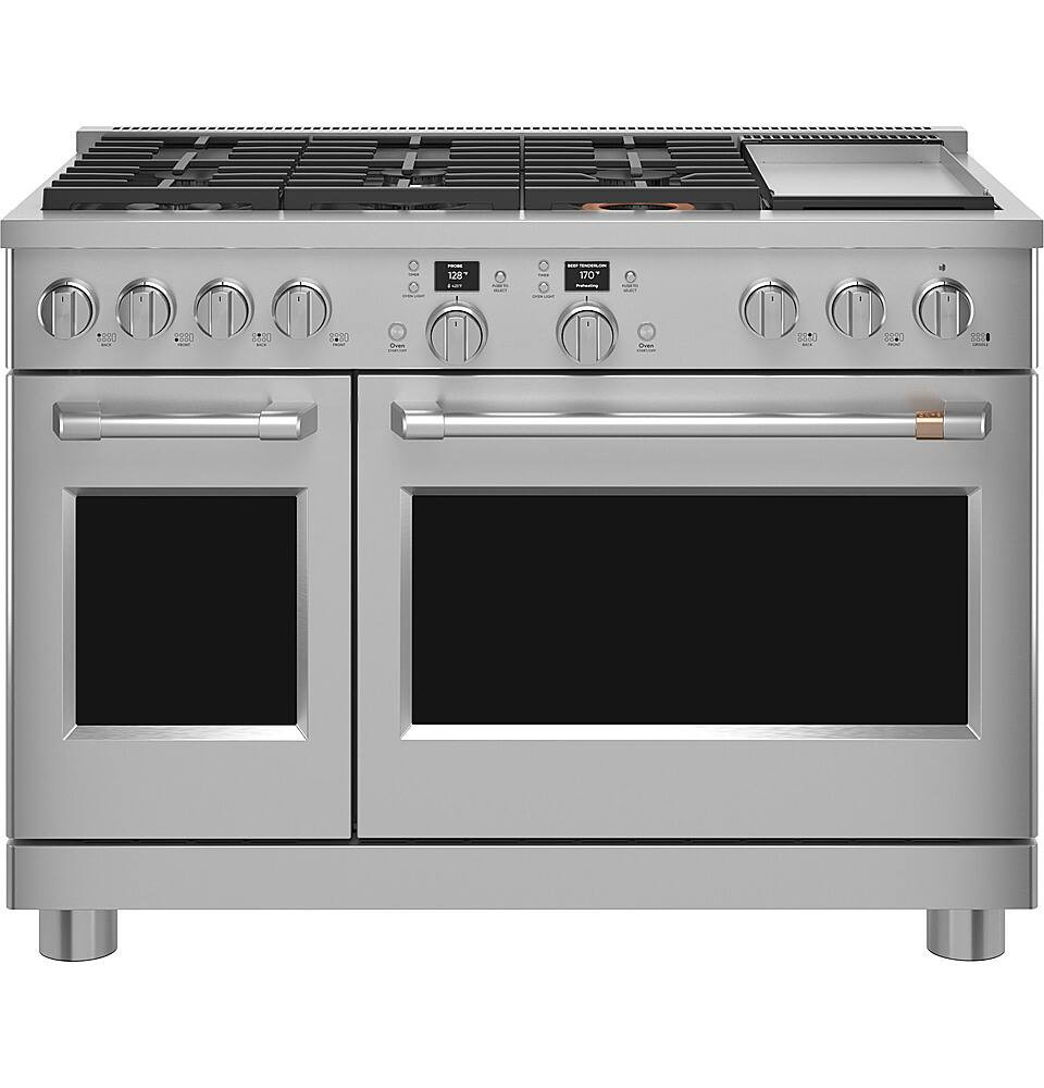 Café 8.25 Cu. Ft. Freestanding Double Oven Dual Fuel True Convection Range with 6 Burners Stainl... | Best Buy U.S.