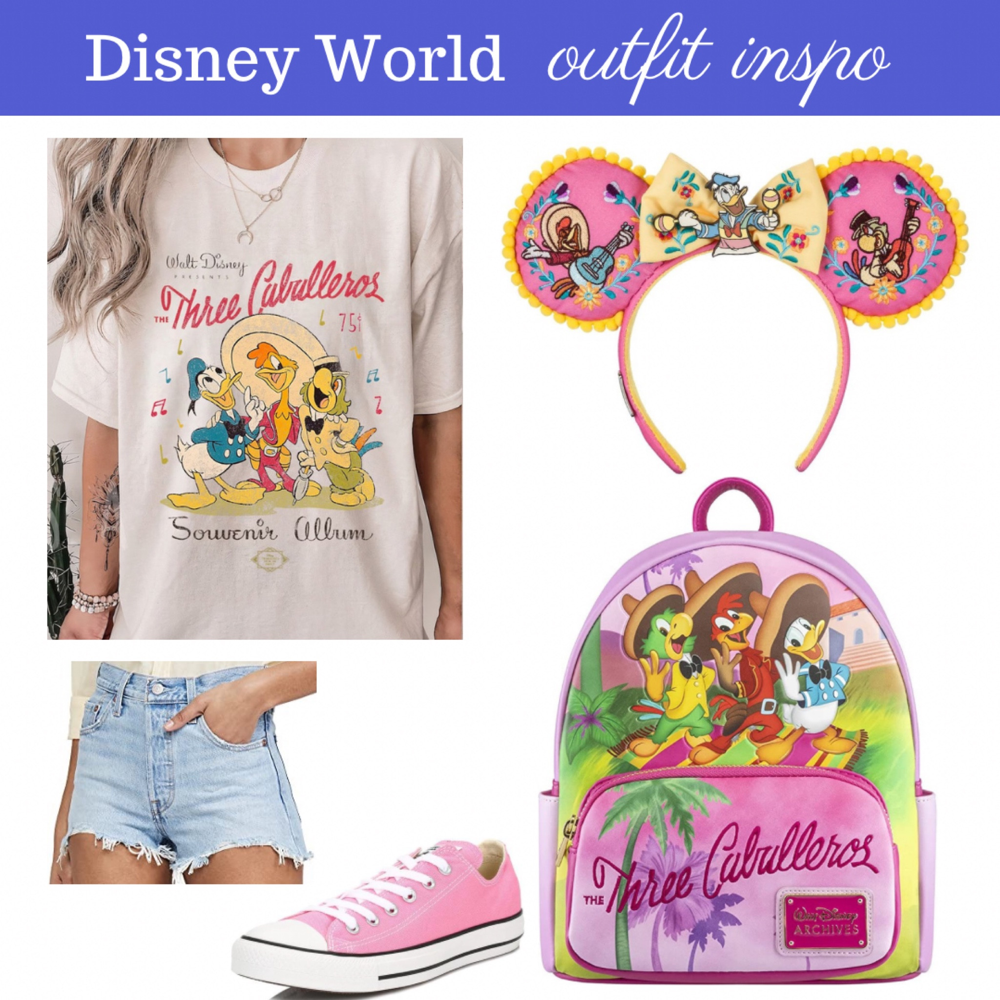 The Three Caballeros outfit perfect for a day at Disney’s Epcot 

#disneyworld #disneyworldoutfit
#disneyoutfit #disney #threecaballeros #epcot

#LTKunder50 #LTKfamily #LTKstyletip