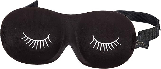 Bucky Ultralight Comfortable Contoured Travel and Sleep Eye Mask, Black Eyelash, One Size | Amazon (US)