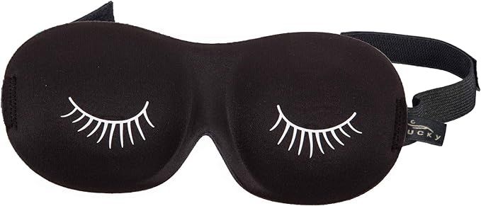 Bucky Ultralight Comfortable Contoured Travel and Sleep Eye Mask, Black Eyelash, One Size | Amazon (US)
