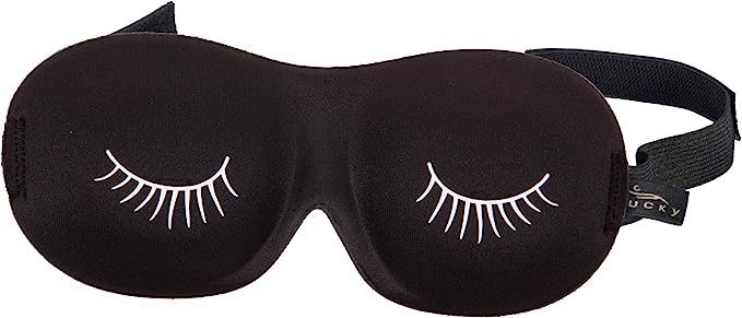 Bucky Ultralight Comfortable Contoured Travel and Sleep Eye Mask, Black Eyelash, One Size | Amazon (US)