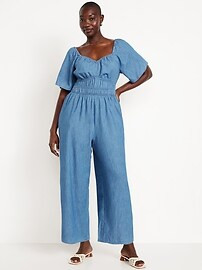 Waist-Defined Smocked Jumpsuit | Old Navy (US)