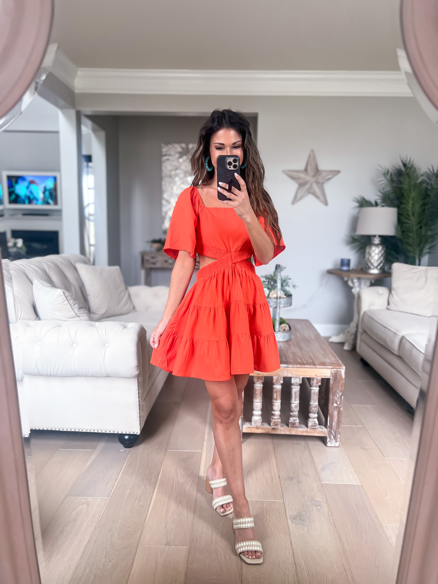 Dress//tts but wearing size up due to selection//size small//may be too short if above 5’4//I’m 5’1//heels//tts//

#LTKFind #LTKunder50 #LTKsalealert