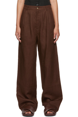 Brown Vesta Trousers | SSENSE