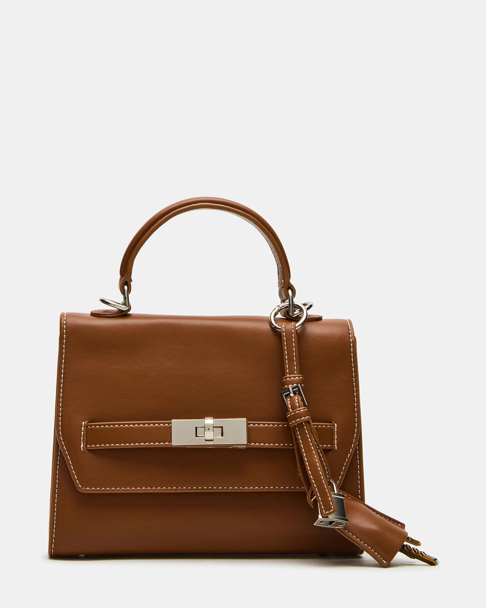 ELLOISE Bag Cognac Structured Mini Crossbody Handbag | Steve Madden (US)