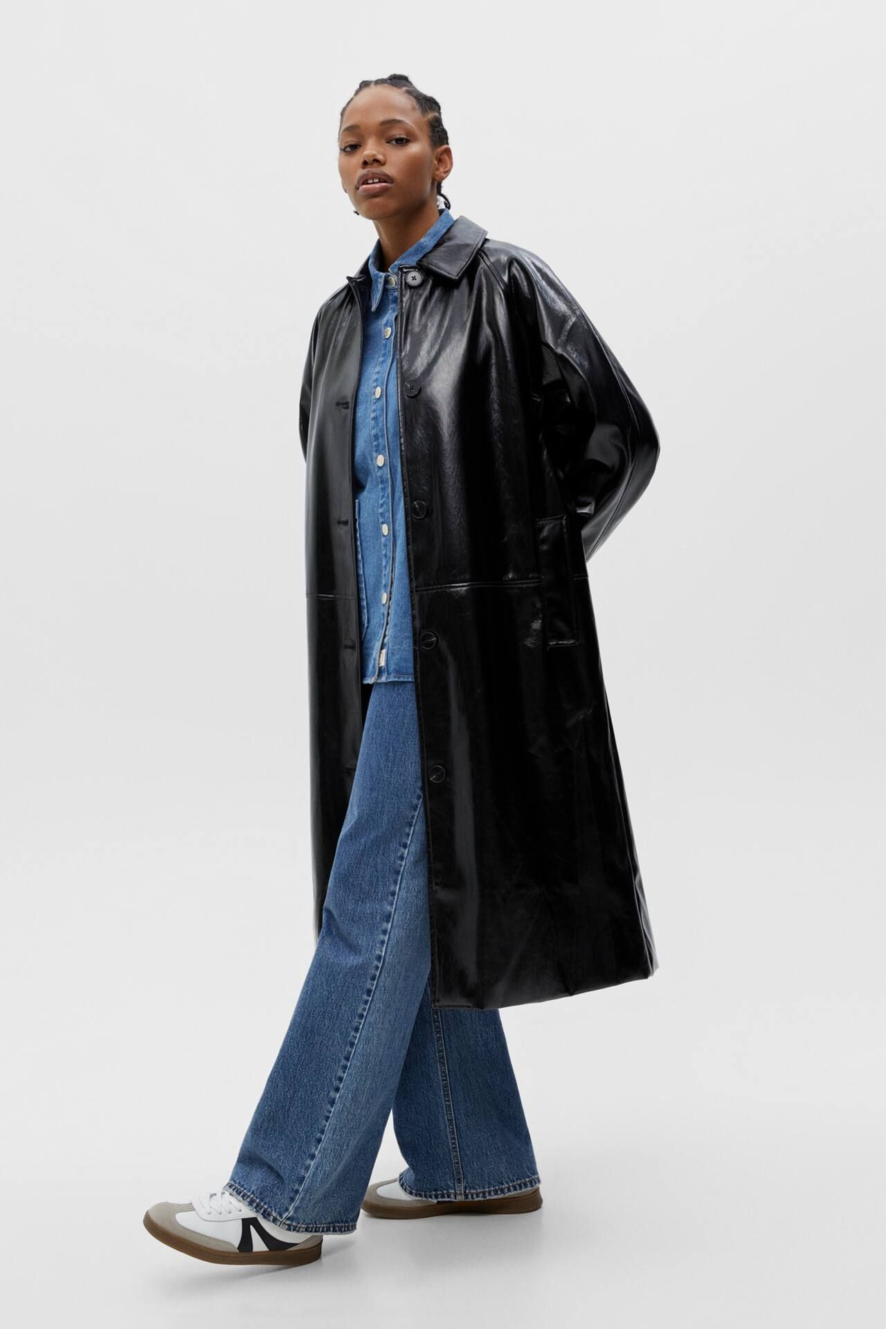 Trench vinyle | PULL and BEAR FR