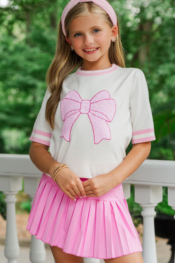 Girls: The Sadie Pink Skort | The Mint Julep Boutique