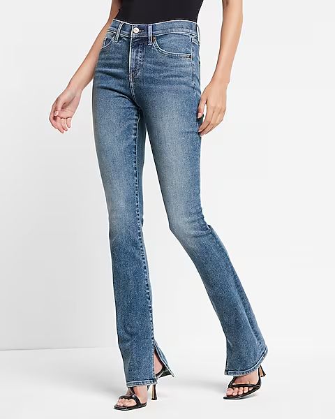 Mid Rise Medium Wash Skyscraper Jeans | Express