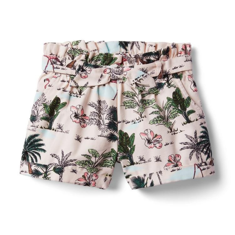 Tropical Paperbag Waist Short | Janie and Jack