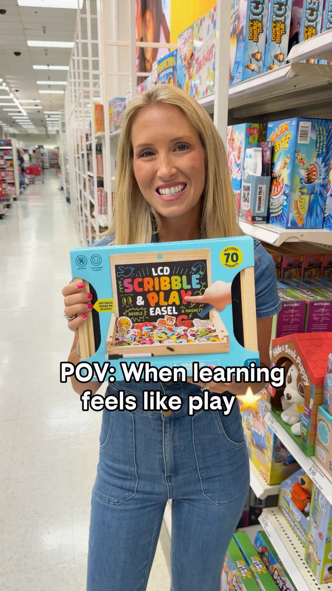 Comment SHOP and I’ll send you the links! ✨

These new @chuckleandroar finds from Target have been such a fun way to bring more creativity and learning into our days. 🤍

I love finding activities that keep little hands busy while encouraging imagination, early writing skills, and learning through play.

Some favorites:
✨ Double-sided magnetic + dry erase easel
🎨 Mess-free finger painting pad
🖍️ Lil Artist sensory creativity kit
✏️ LCD Draw & Doodle pad

Perfect for little learners who love to create, explore, and try something new! 🧡

#LTKmomlife #LTKKids #LTKTravel