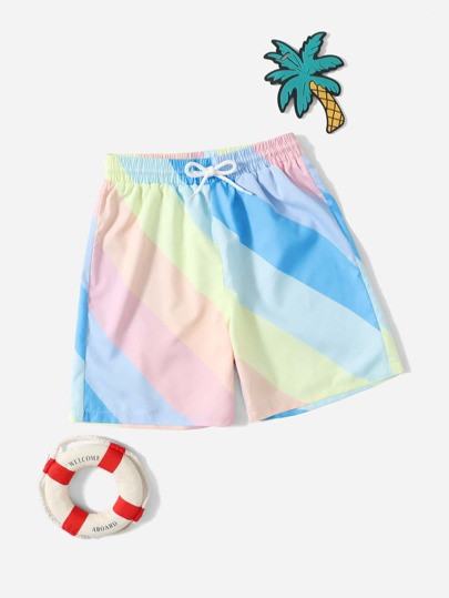 Boys Striped Swim Shorts | SHEIN