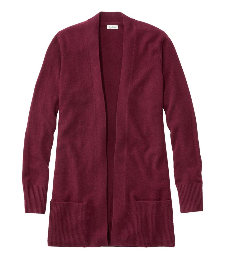 Women's Classic Cashmere Open Cardigan with Pocket | L.L. Bean
