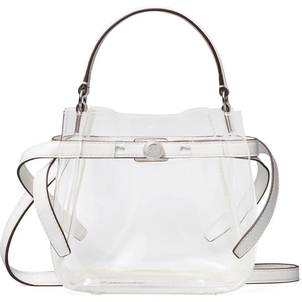 Tory Burch Mini Romy Clear Bucket Bag in Clear Water at Nordstrom | Nordstrom