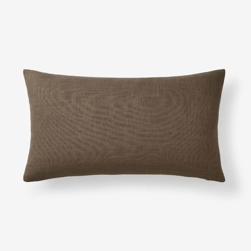 Texture Decorative Lumbar Pillow Cover - Ivory, 12 in. x 21 in., Size Lumbar12 X 21, Cotton | The Company Store | The Company Store