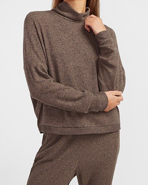 Soft Knit Mock Neck Sweatshirt | Express