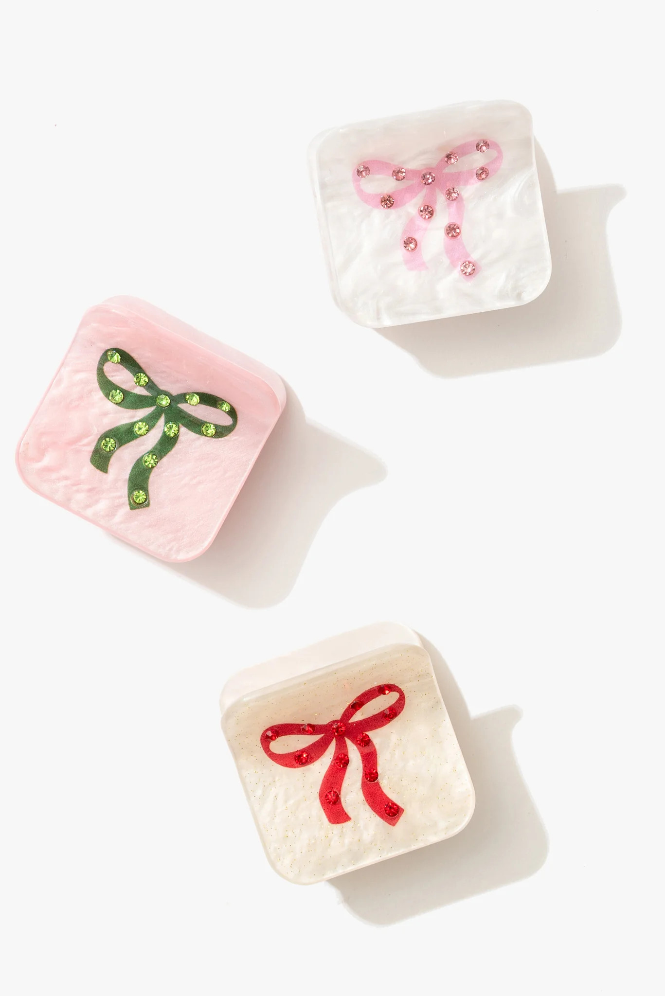 Bows Crystal Claw Clip Set of 3 | For Love & Lemons