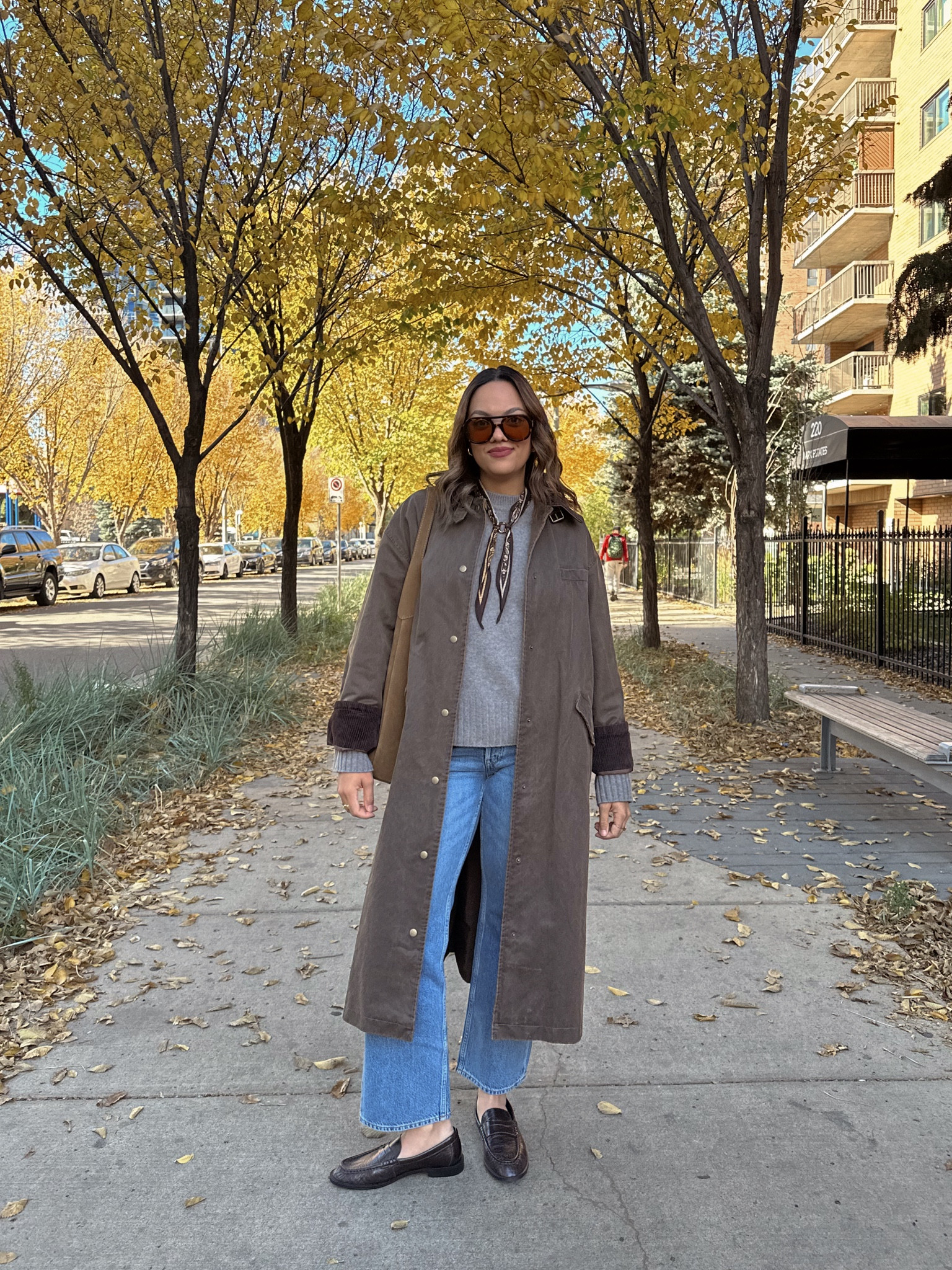 Fall outfit idea!

-Massimo Dutti brown leather loafers. 
-Arket cropped straight jeans, I have a size 29. 
-Reformation grey-brown Crewneck sweater, I have a large. 
-Zara coated jacket, similar linked. 
-Ganni brown aviator sunglasses, similar linked. 
-Zara neck scarf. 
-Coach suede tote bag. 



#LTKcanada #LTKstyletip #LTKautumn