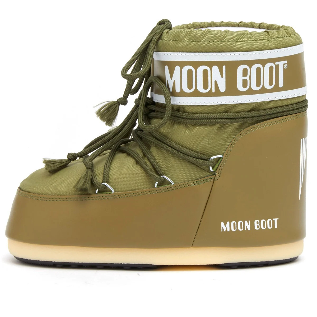 Moon Boot Women's Icon Low Nylon in Khaki, Size 33/35 | END. Clothing